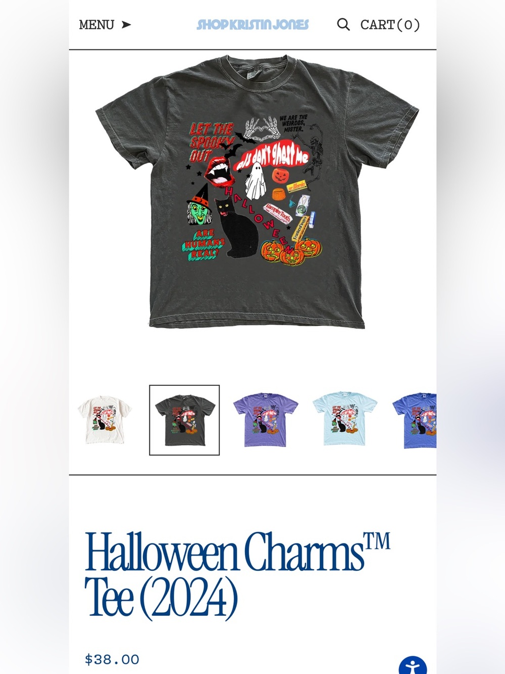 Kristin Jones Halloween Charms Tee (2024) 2XL